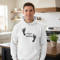 Load image into Gallery viewer, Walking with Jesus Unisex Pullover Hoodie
