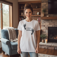 Load image into Gallery viewer, Walking with Jesus Premium Unisex Crewneck T-shirt
