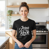 Load image into Gallery viewer, Jesus is my rock Premium Unisex Crewneck T-shirt
