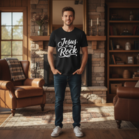Load image into Gallery viewer, Jesus is my rock Premium Unisex Crewneck T-shirt

