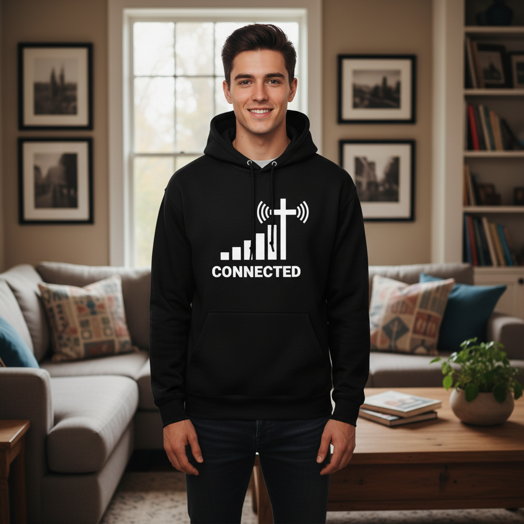 Connected Unisex Pullover Hoodie