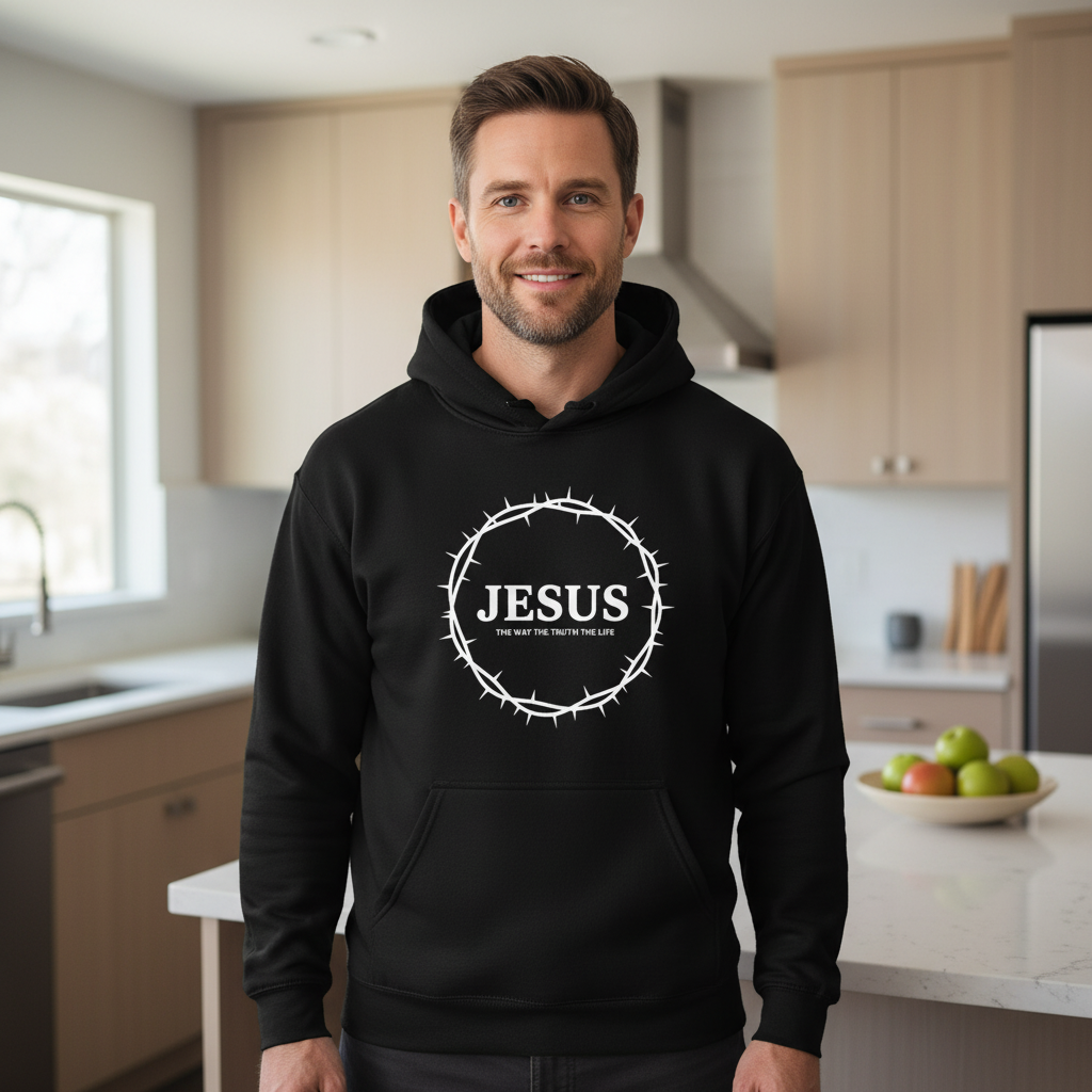 Jesus the way the truth the life Premium Pullover Hoodie