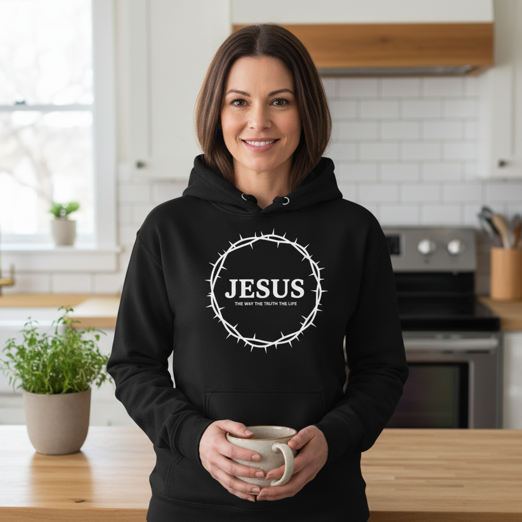 Jesus the way the truth the life Premium Pullover Hoodie
