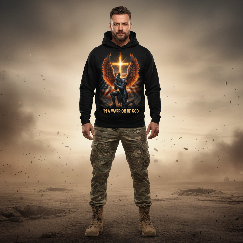 I'm a warrior of God Premium Pullover Hoodie