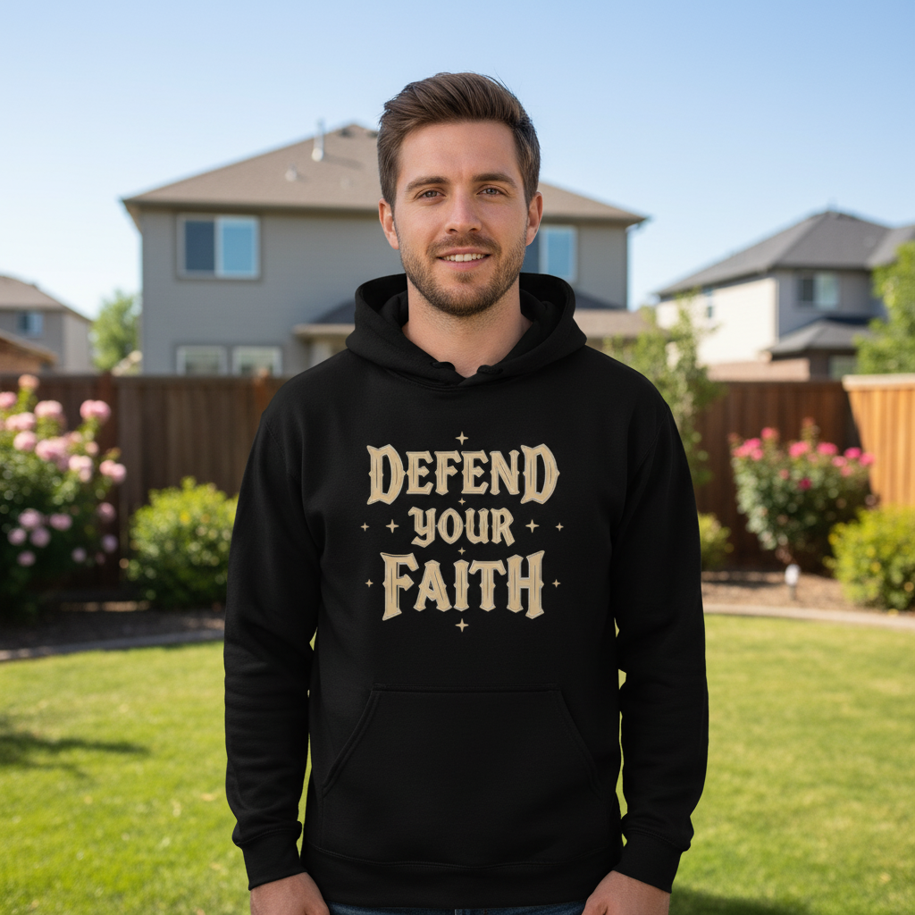 Defend your faith Premium Pullover Hoodie