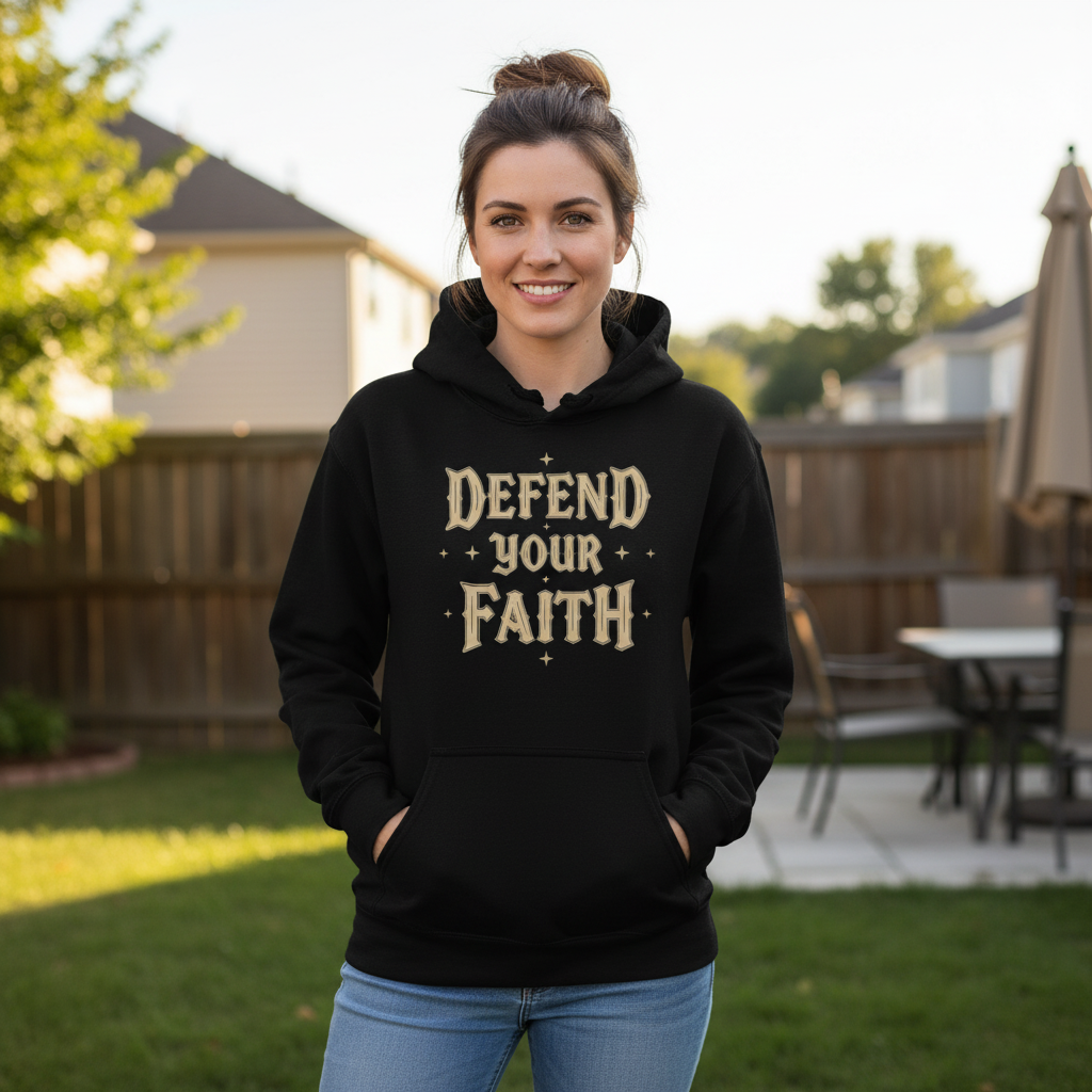 Defend your faith Premium Pullover Hoodie