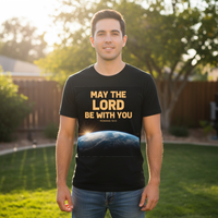 Load image into Gallery viewer, May the Lord be with you Premium Unisex Crewneck T-shirt
