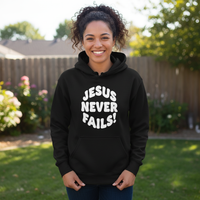 Load image into Gallery viewer, Jesus never fails Unisex Pullover Hoodie
