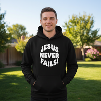 Load image into Gallery viewer, Jesus never fails Unisex Pullover Hoodie
