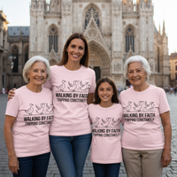 Load image into Gallery viewer, Walking by faith tripping constantly (1) Premium Crewneck T-shirt
