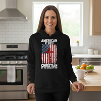 Load image into Gallery viewer, American by birth Christian by the grace of God Pullover Hoodie
