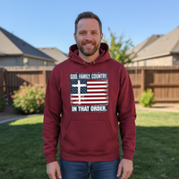 God Family Country in that order (2) Premium Pullover Hoodie
