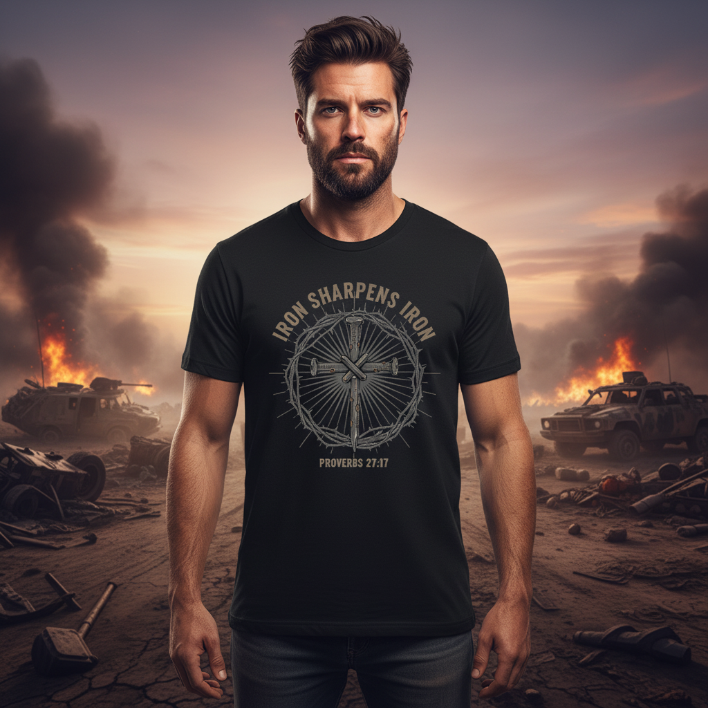 Iron sharpens Iron Premium Crewneck T-shirt