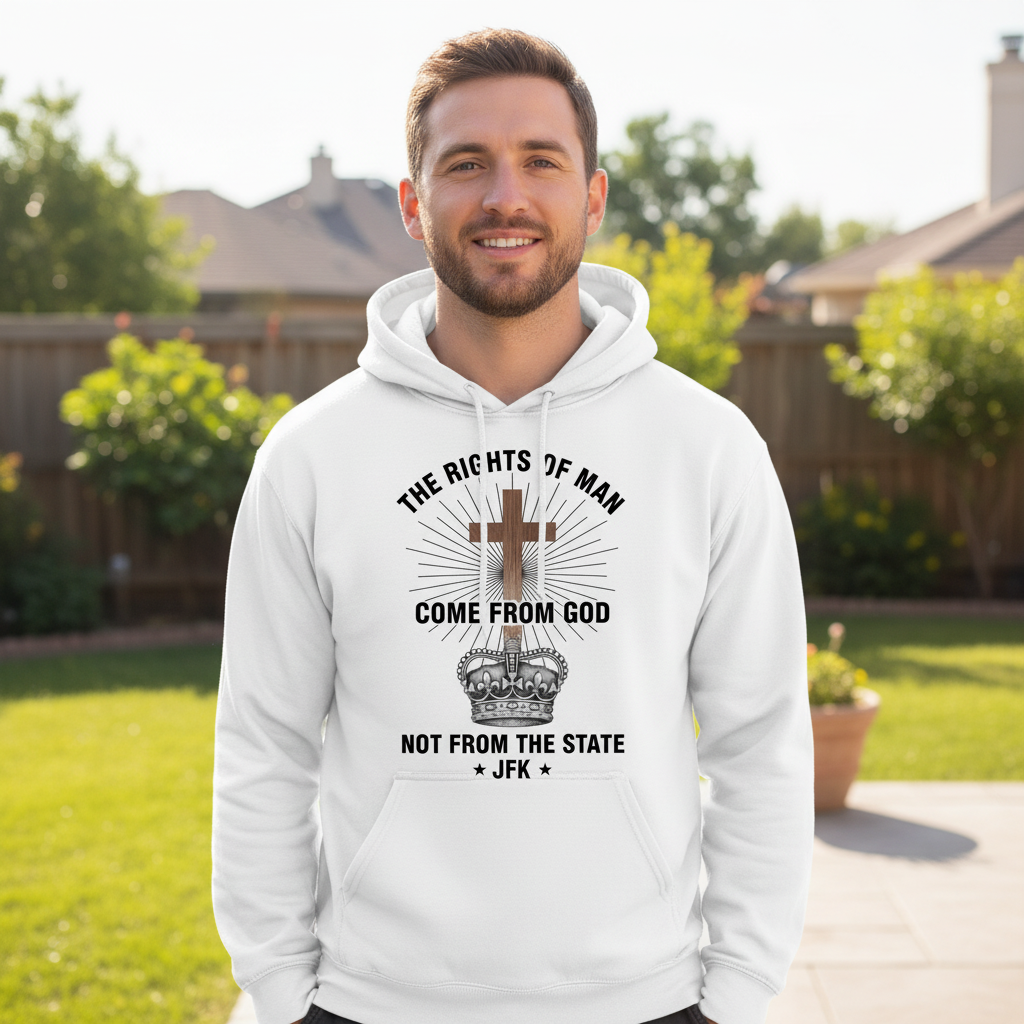The rights of man come from God not from the state Pullover Hoodie