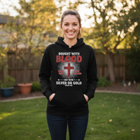 Bought with blood price paid fully redeemed Premium Pullover Hoodie