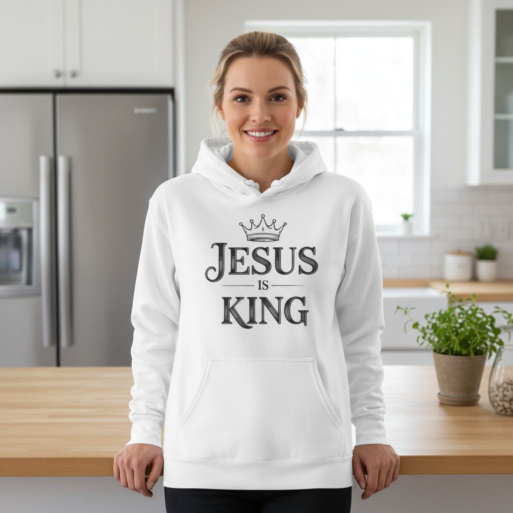 Jesus is King Premium Pullover Hoodie