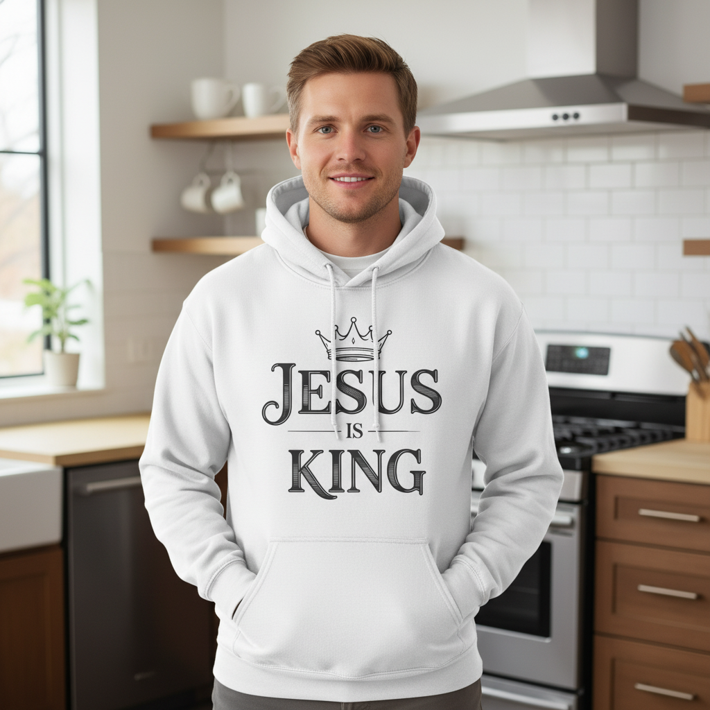 Jesus is King Premium Pullover Hoodie