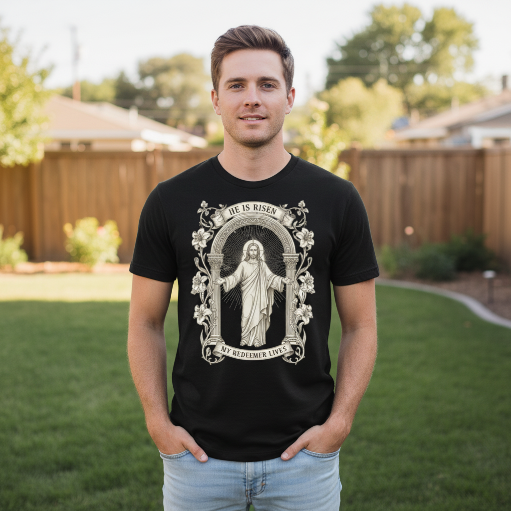 He is risen my redeemer lives Premium Crewneck T-shirt