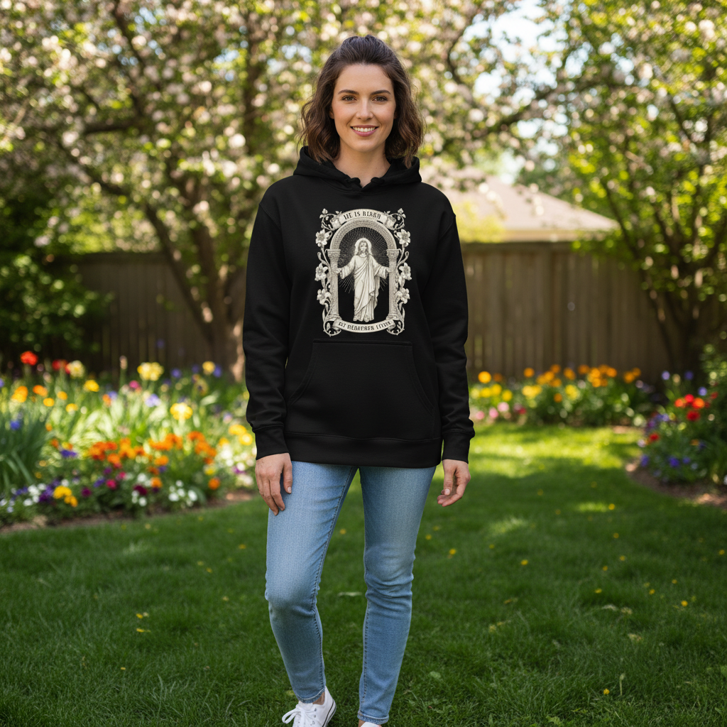 He is risen my redeemer lives Premium Pullover Hoodie