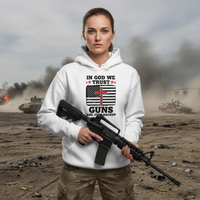In God we trust Guns are just backup Premium Pullover Hoodie