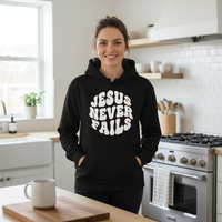 Jesus never fails Premium Pullover Hoodie