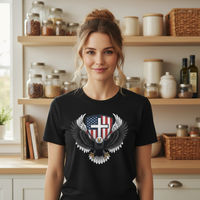 Eagle with cross Premium Crewneck T-shirt
