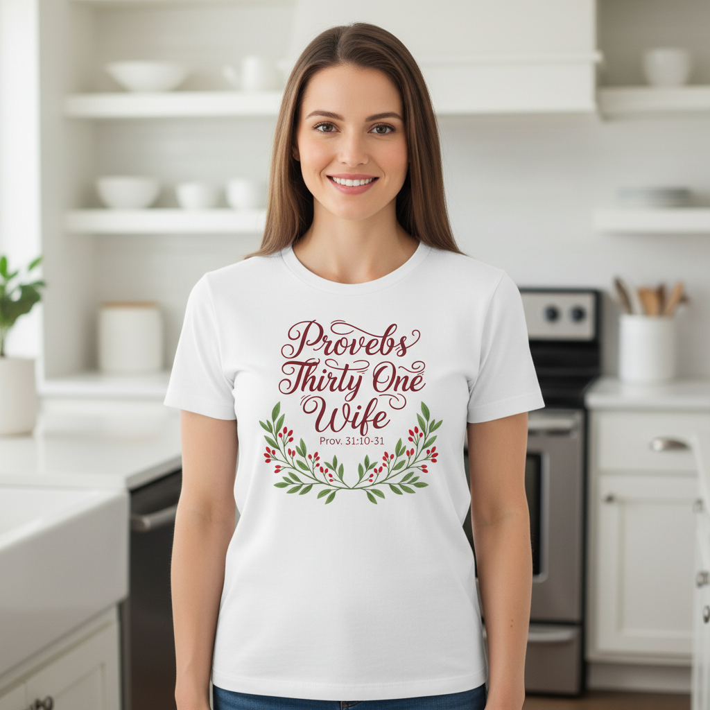 Proverbs thirty-one wife Premium Crewneck T-shirt