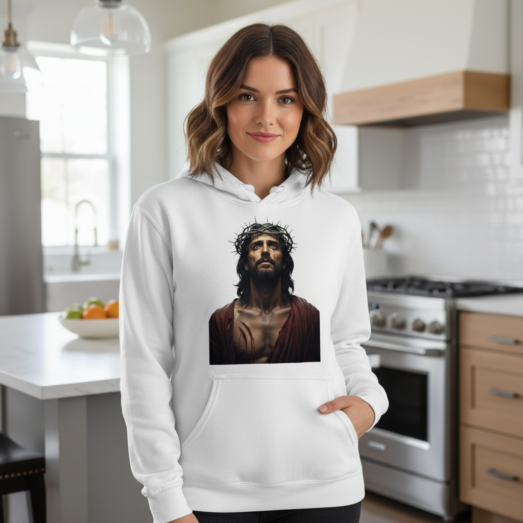 Jesus Face (2) Premium Pullover Hoodie