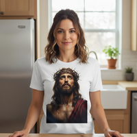 Jesus Face (1) Premium Crewneck T-shirt