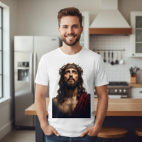 Jesus Face (1) Premium Crewneck T-shirt