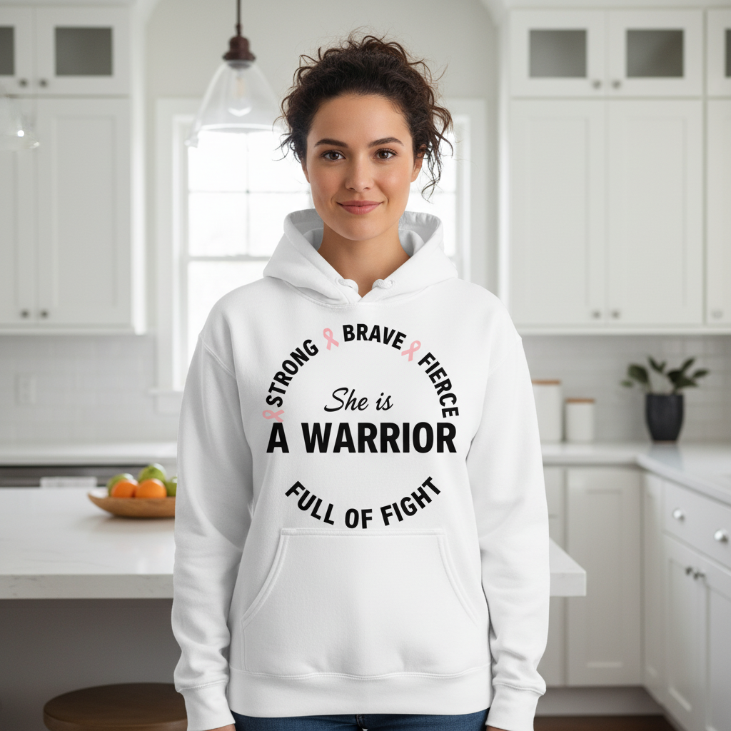 She is a warrior Premium Pullover Hoodie