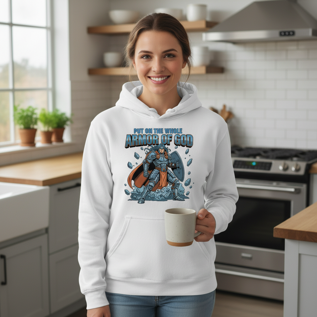 Put on the whole armor of God Premium Pullover Hoodie