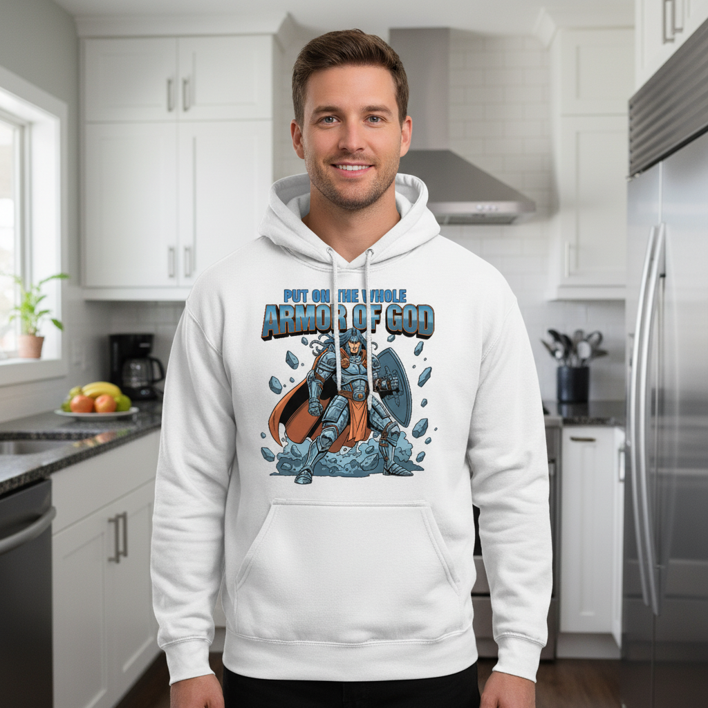 Put on the whole armor of God Premium Pullover Hoodie