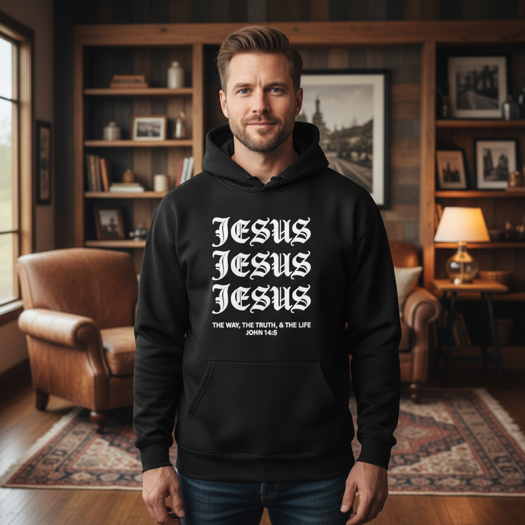 Jesus Jesus Jesus the way the truth and the life  Premium Pullover Hoodie