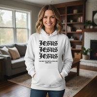 Jesus Jesus Jesus the way the truth and the life  Premium Pullover Hoodie