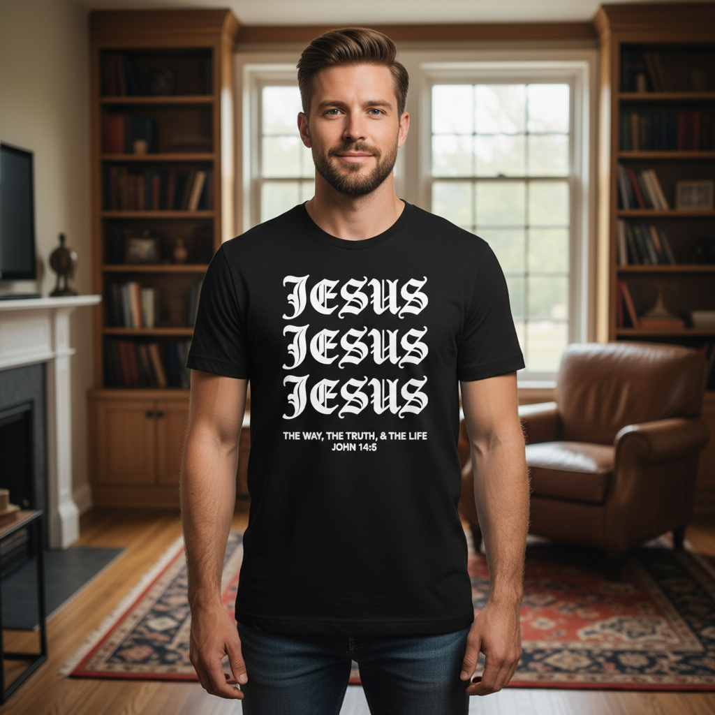 Jesus Jesus Jesus the way the truth and the life Premium Crewneck T-shirt