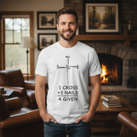 1 Cross 3 nails 4 given (1) Premium Crewneck T-shirt