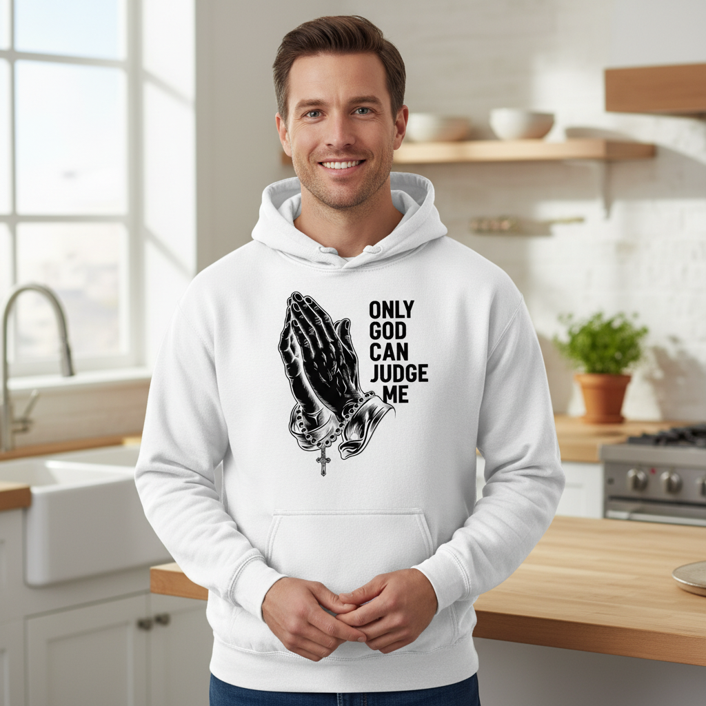 Only God can judge me Premium Pullover Hoodie