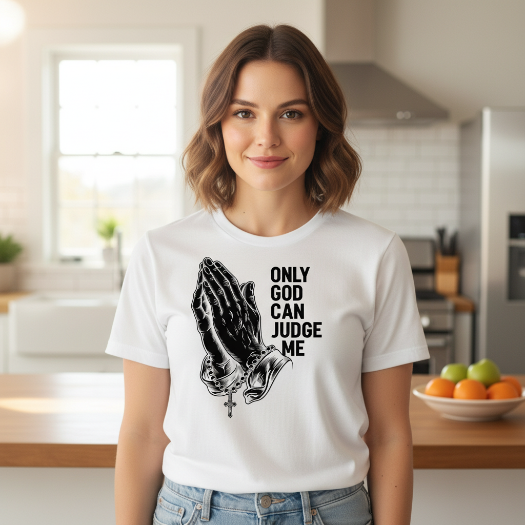 Only God can judge me Premium Crewneck T-shirt