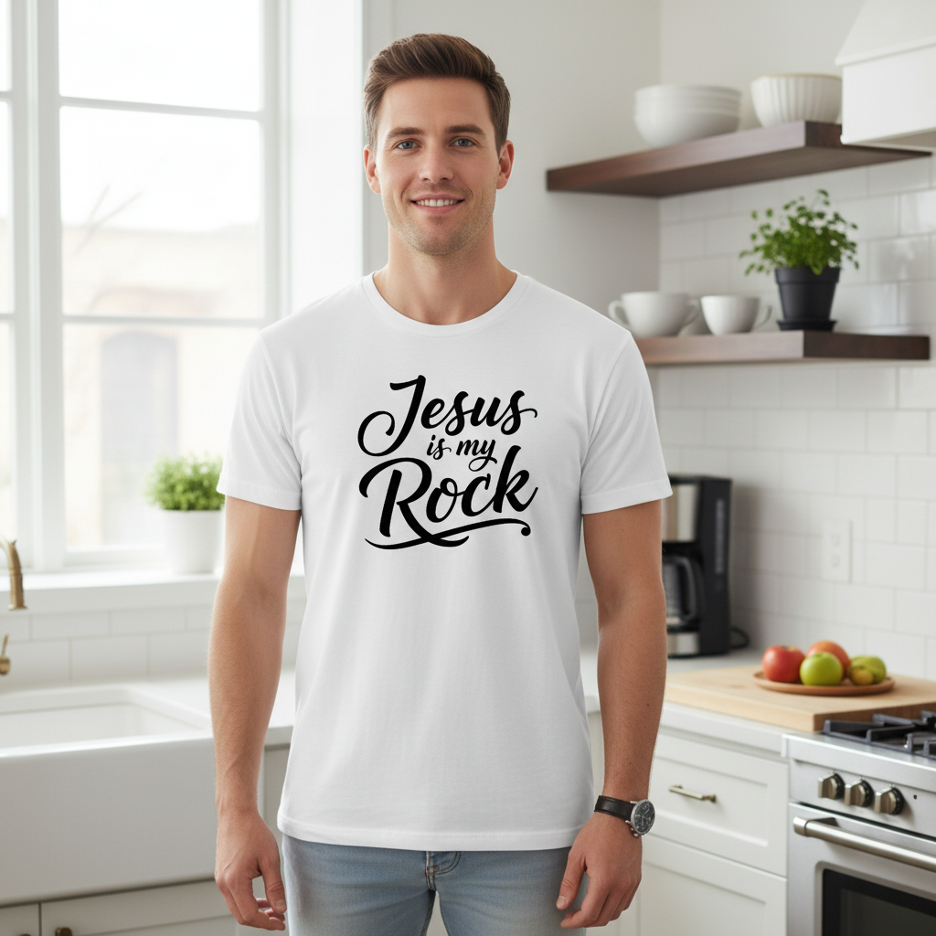 Jesus is my rock Premium Crewneck T-shirt