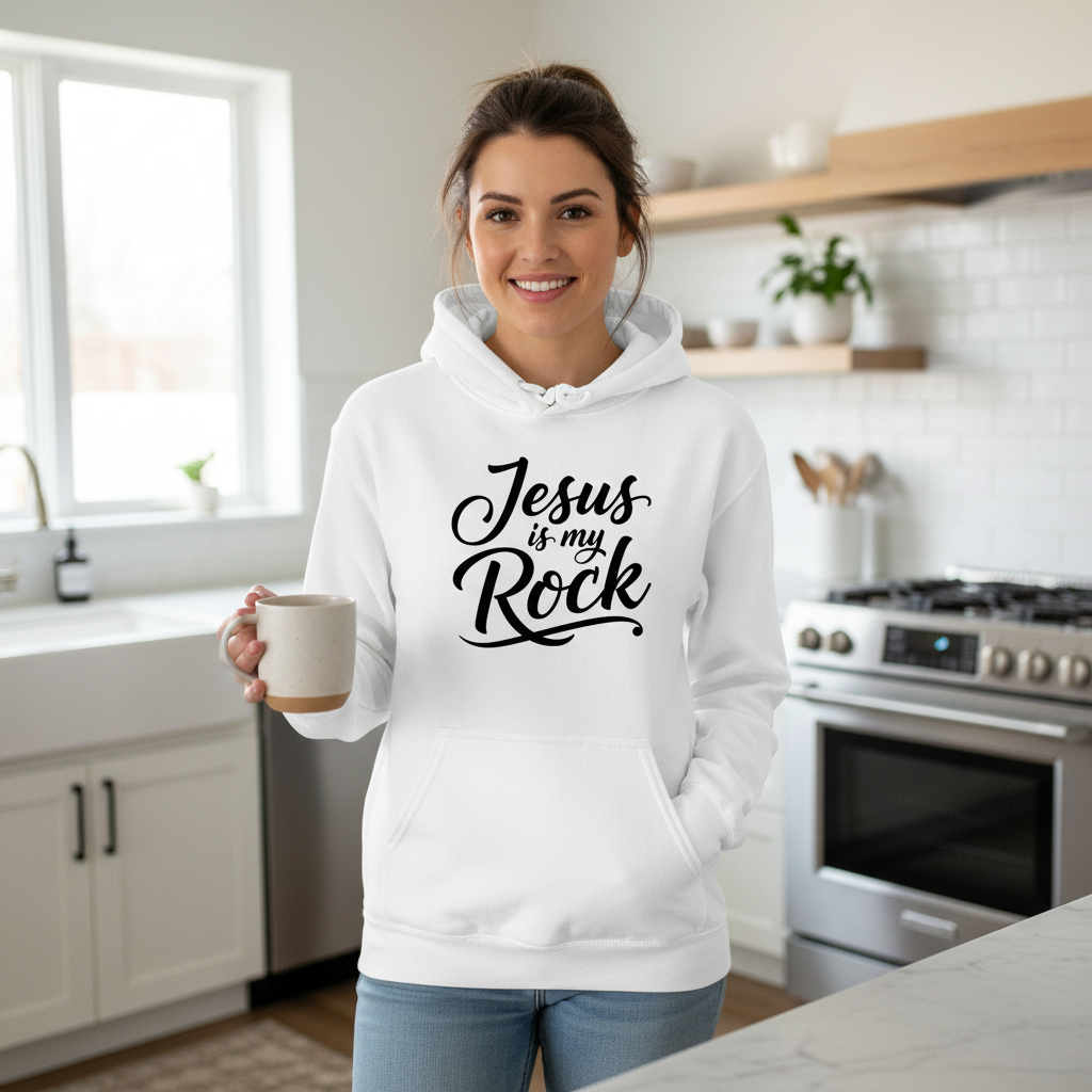 Jesus is my rock Premium Pullover Hoodie