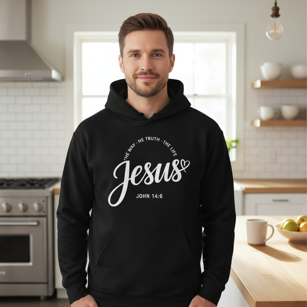 Jesus the way the truth the life Premium Pullover Hoodie