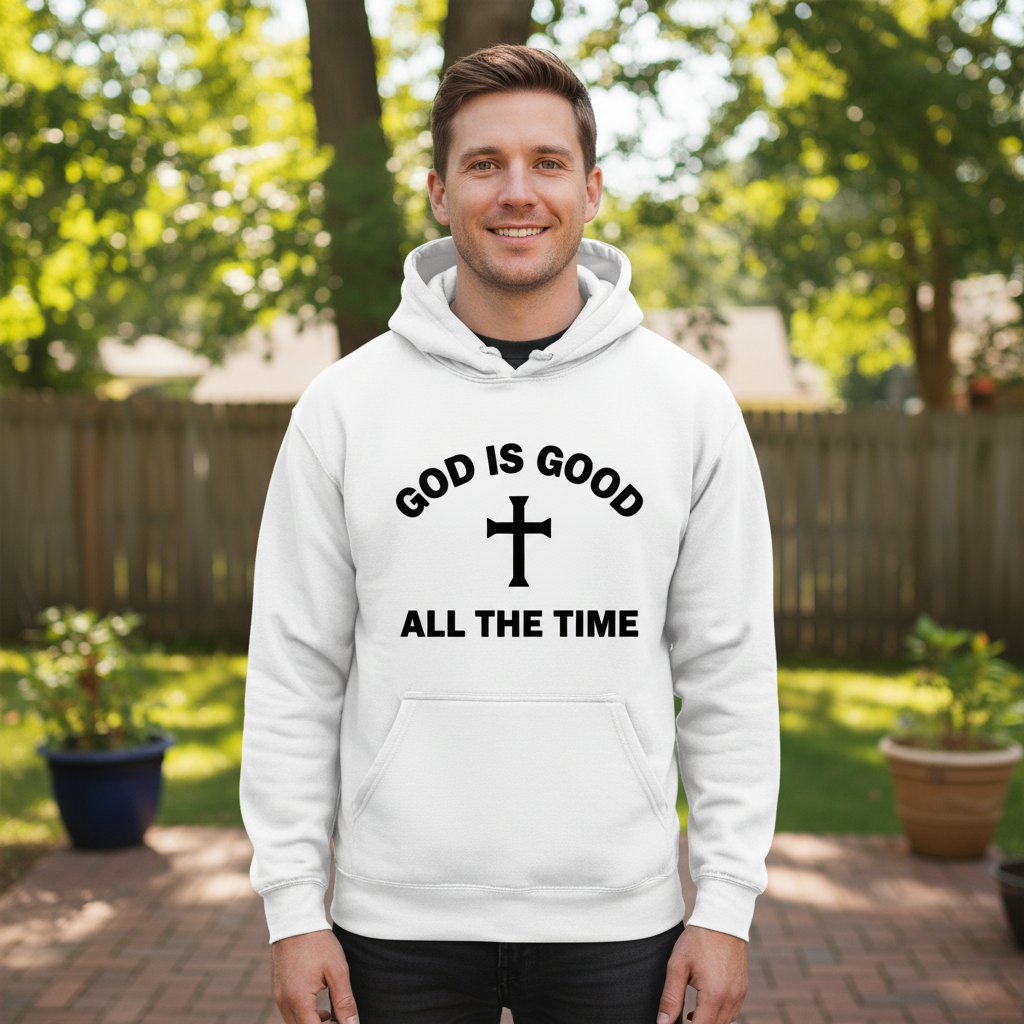 God is good all the time Premium Pullover Hoodie