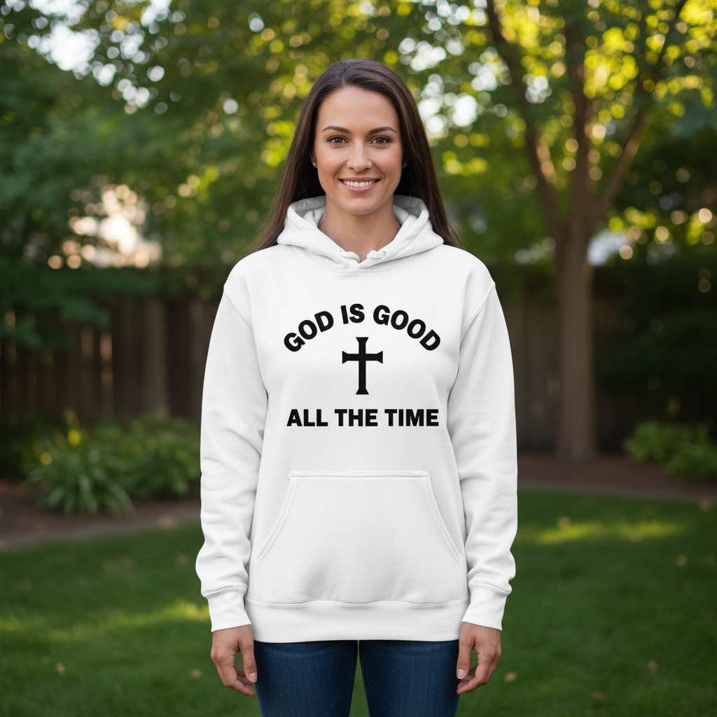God is good all the time Premium Pullover Hoodie