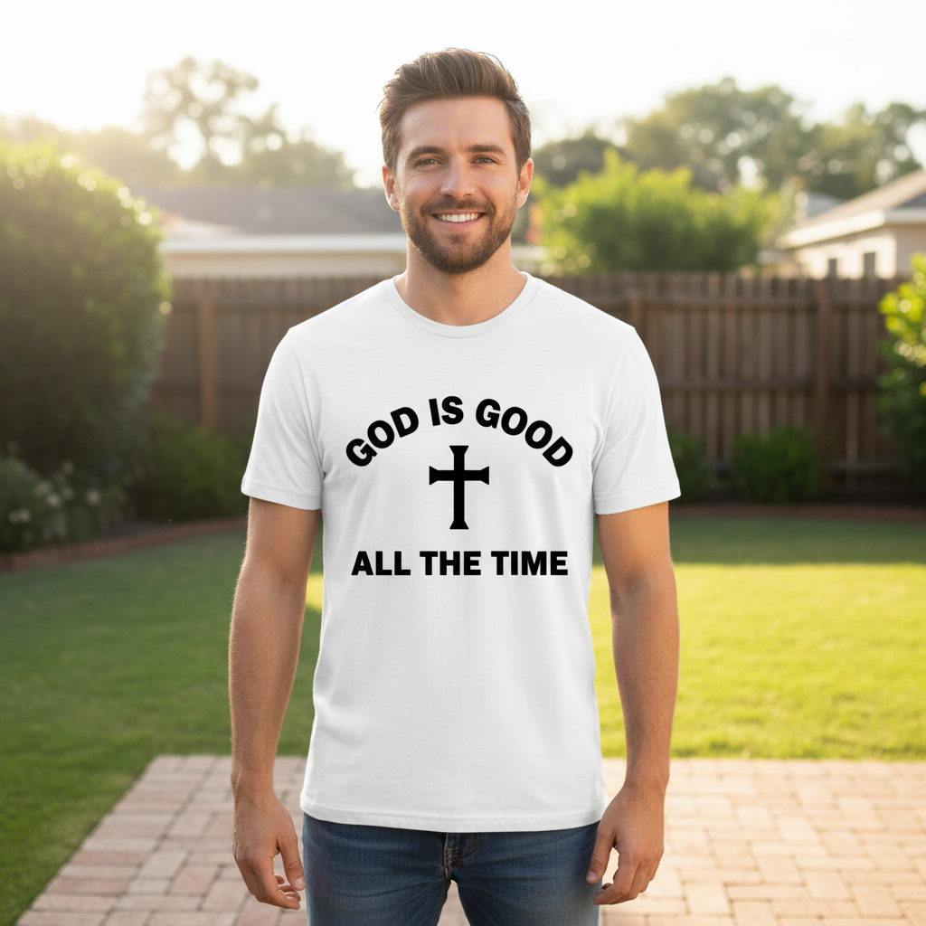 God is good all the time Premium Crewneck T-shirt