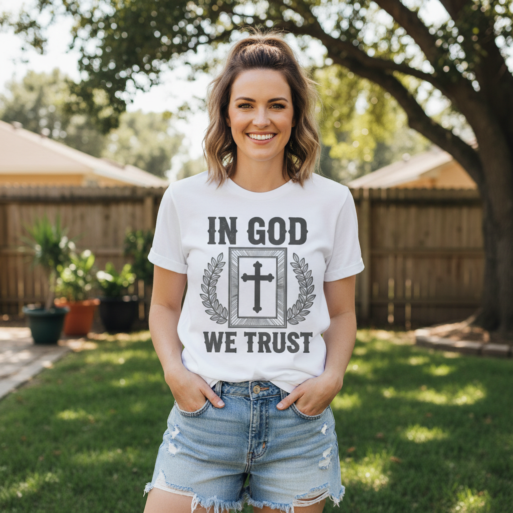 In God  we trust Premium Crewneck T-shirt
