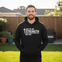 Not by my strength but his Premium Pullover Hoodie