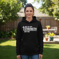 Not by my strength but his Premium Pullover Hoodie