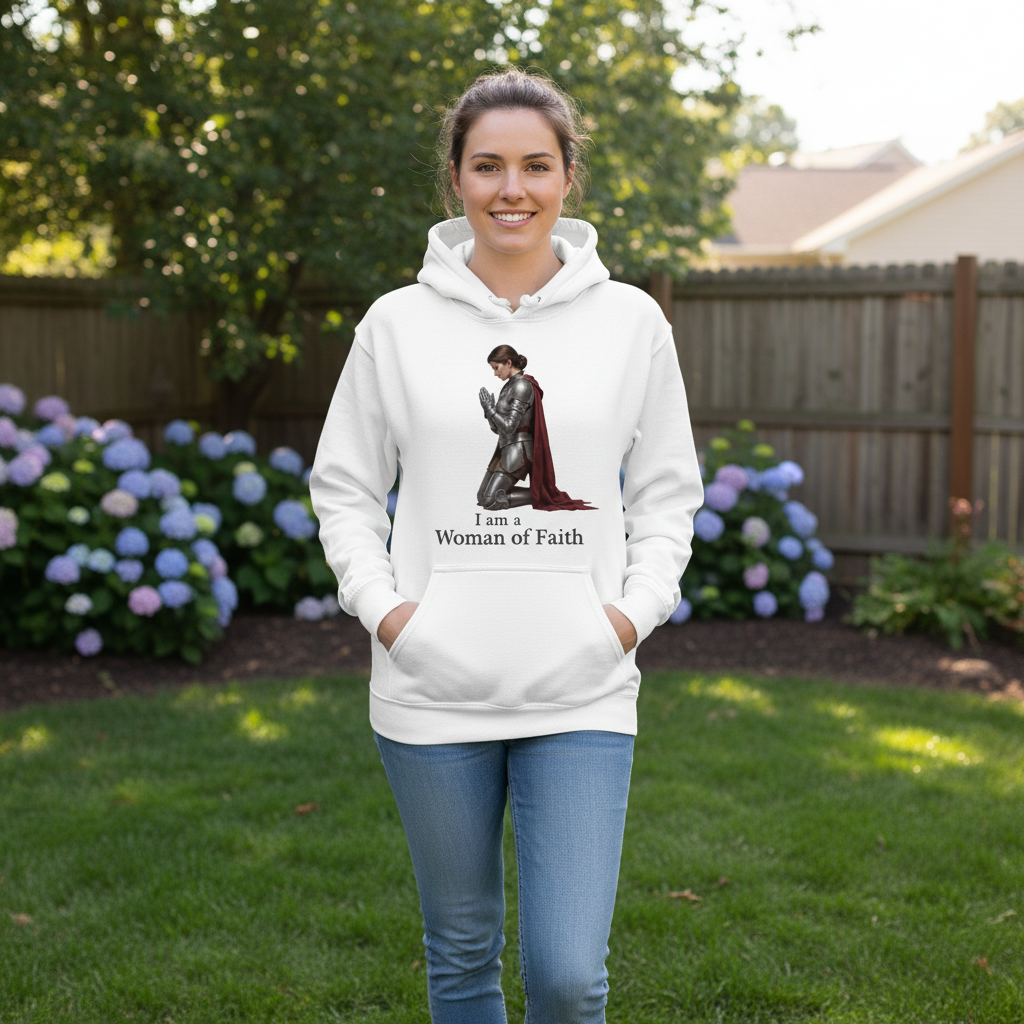 I am a woman of faith Premium Pullover Hoodie
