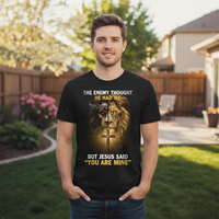 The enemy thought he had me but Jesus said you are mine Premium Crewneck T-shirt
